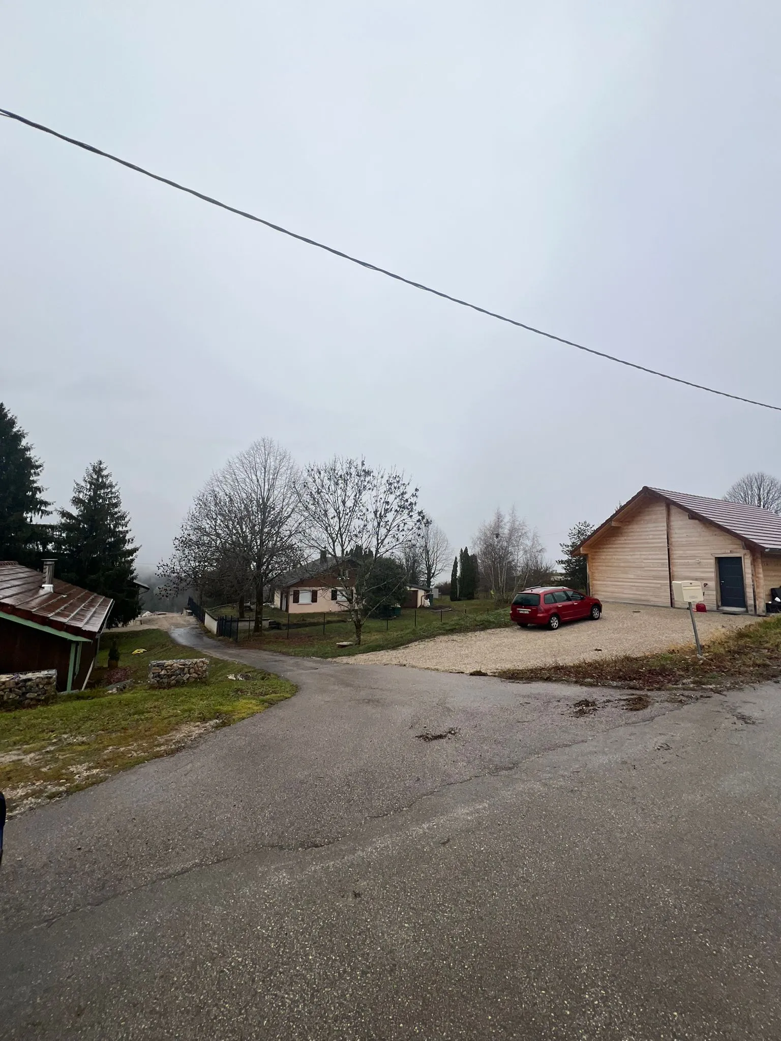 Route d’accès au chalet